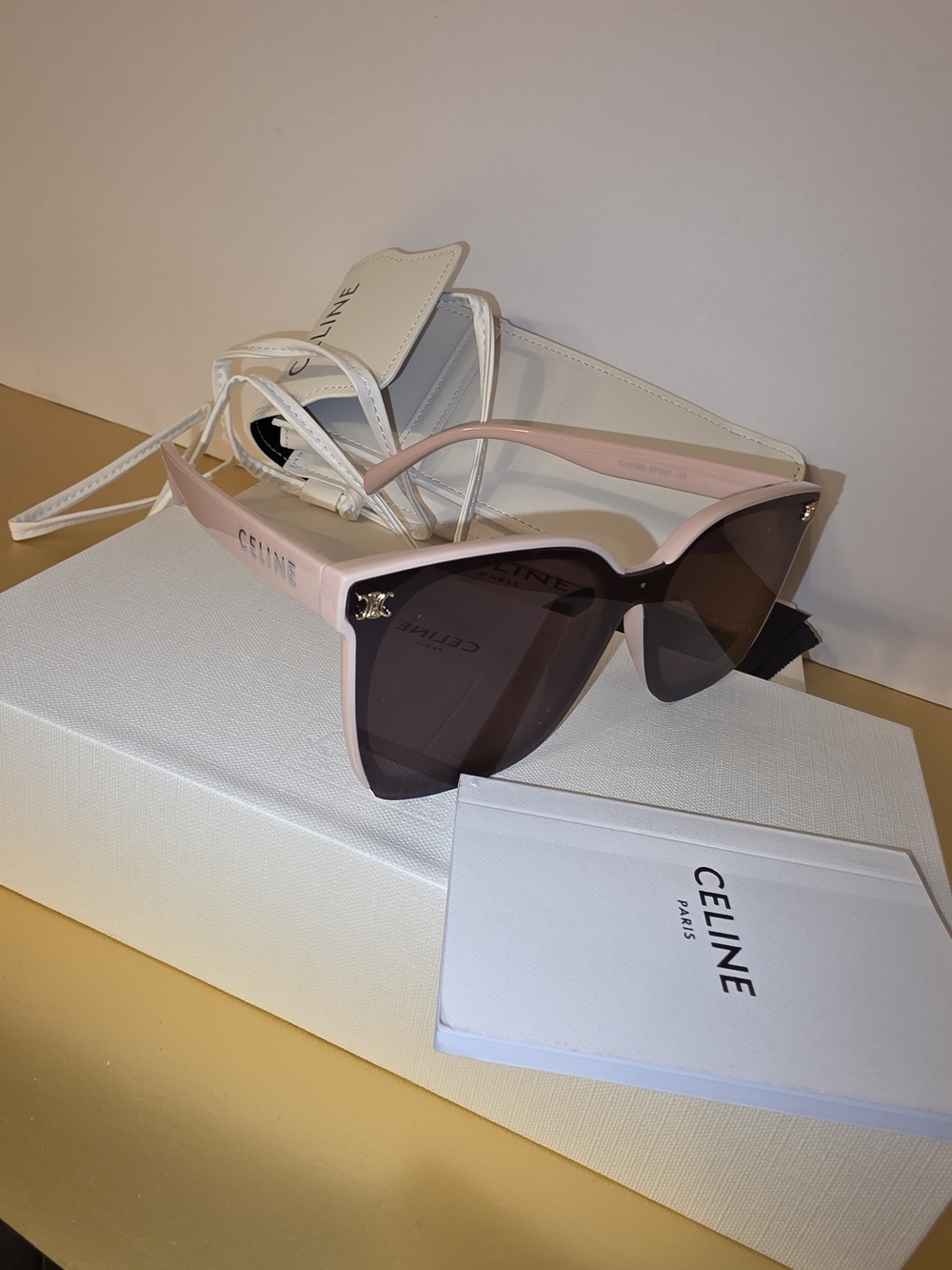 Celine Women's Two-Tone Pink Sunglasses - Designer Cat Eye